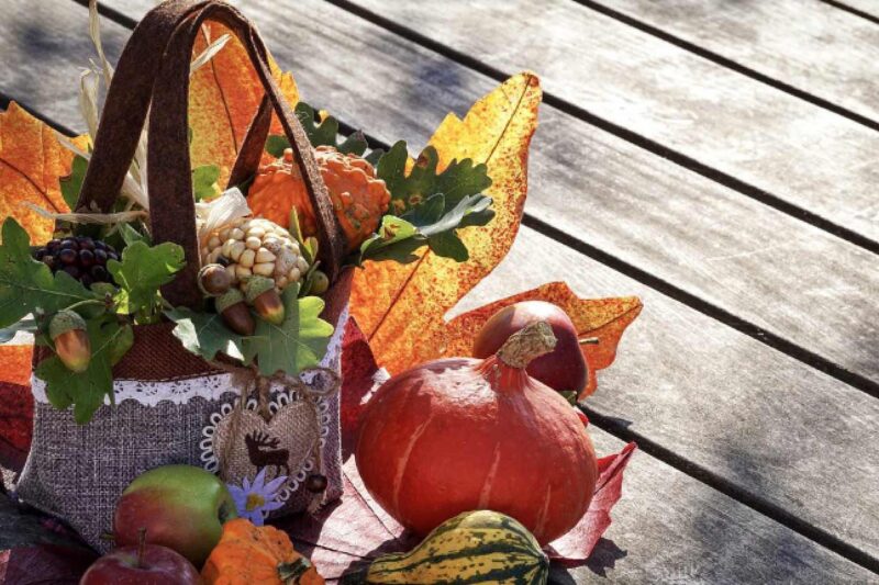 Herbstdekoration basteln 