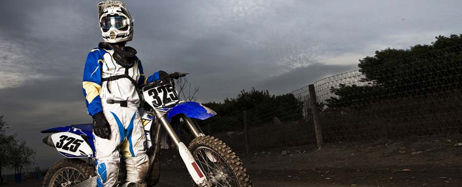 Motocross Frau